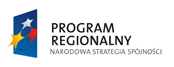 Logo: Program regionalny - Narodowa Strategia Spójności